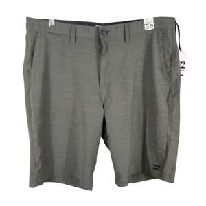 Billabong Crossfire 9585709 Men's Size 38 Green Mid Hybrid Beach Walking‎ Shorts